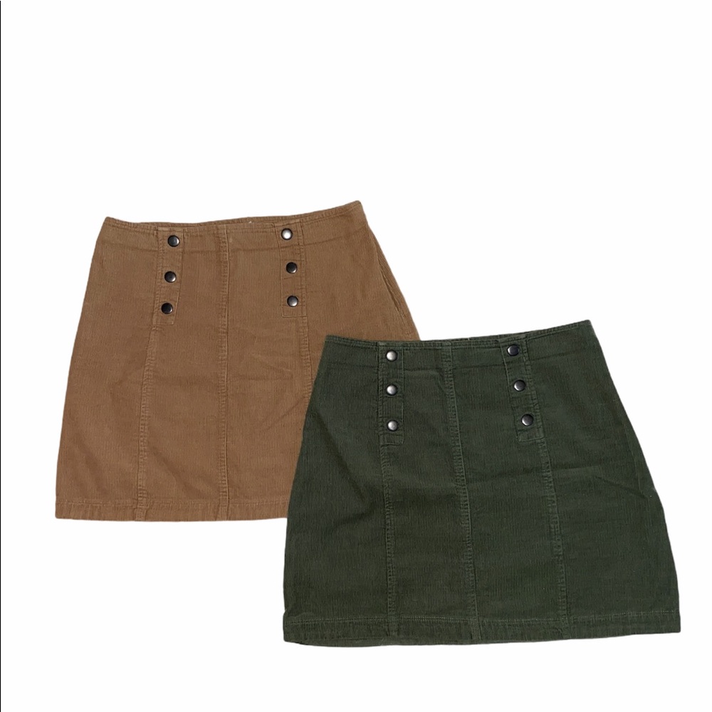 2 Hollister Corduroy Skirts